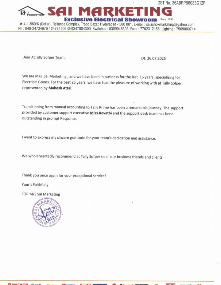 review from Sai Marketing